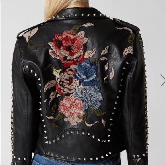 Blank NYC Jackets & Blazers - Like new blank nyc embellished floral jacket